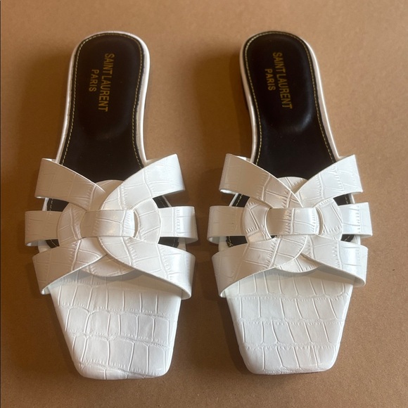Saint Laurent Shoes - White Saint Laurent sandals